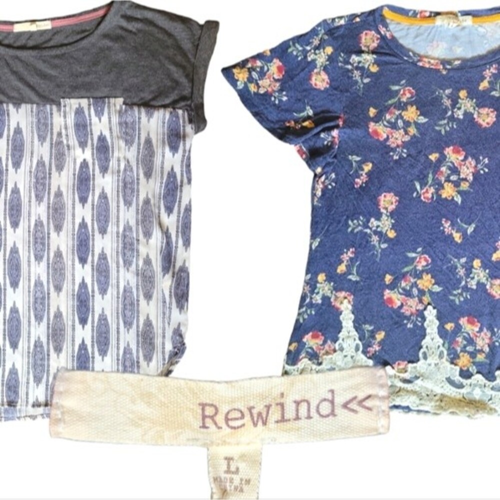 REWIND XL TSHIRT BUNDLE x2